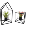 House and square frame mix black - 6 pieces